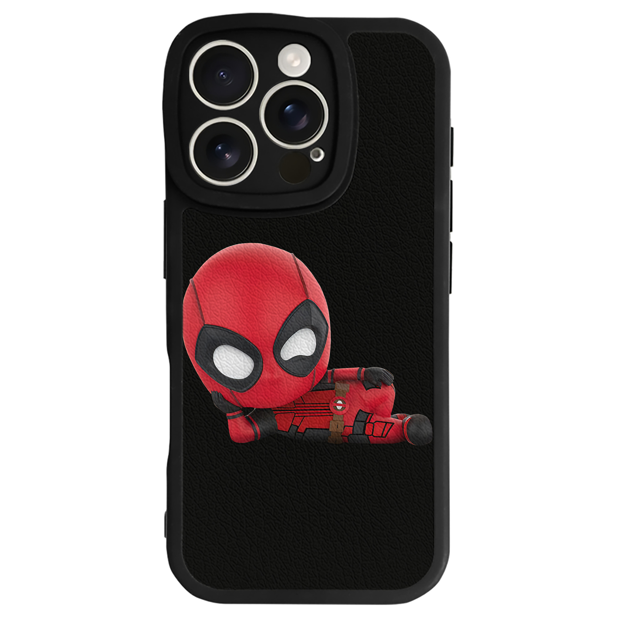 （画像用） Deadpool デッドプール 【iPhone 16シリーズ対応】シリコンスマホケース（レザー調） 材質：シリコン